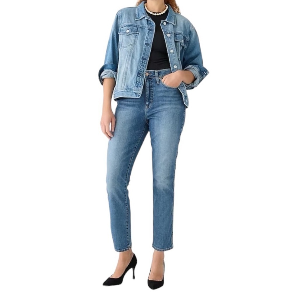 J.Crew 10” Vintage Straight Raw Hem Jeans Size 30